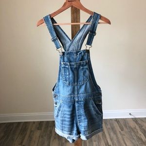 Denim shortalls